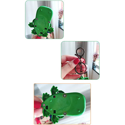 Funny Cute Cartoon Mouth Tooth Alligator Hand Keyring Children's Toy Biting Crocodile Game Keychain Women Men Gift Bag Pendant