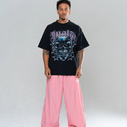 2026 Summer Inaka Power New Men's and Women's Iconic Running Oversized Loose Casual Street Y2K Casual Pink Sportswear Pants