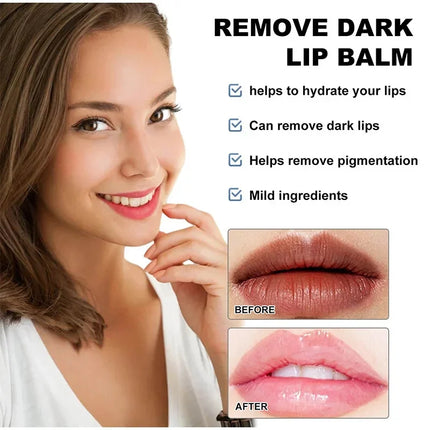 Remove Dark Lip Balm Lighten Melanin Lip Mask Fade Lip Line Brighten Exfoliating Moisturize Dead Skin Repair Lip Care Products