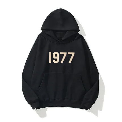 1977 Edition Trendy Hooded Sweatshirt - Popular Hip-Hop Streetwear - Simple Style - Intense Best-Selling Sporty Spring/Autumn