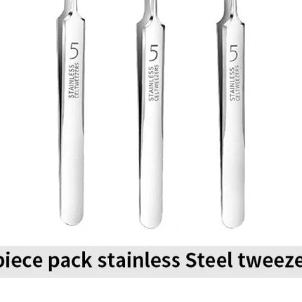 3PCS Ultra Fine No 5 Cell Pimples Black Head Clip Tweezers Beauty Salon Special Scraping Closing Artifact Acne Needle Tool Stain