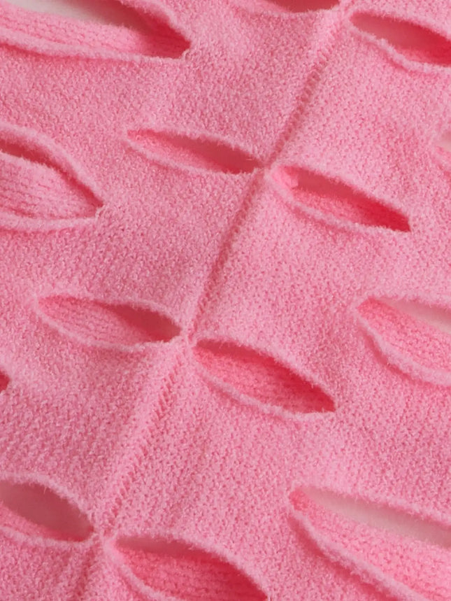 ROMWE Kawaii Sexy Super Elastic Hollow Out Lingerie Dress