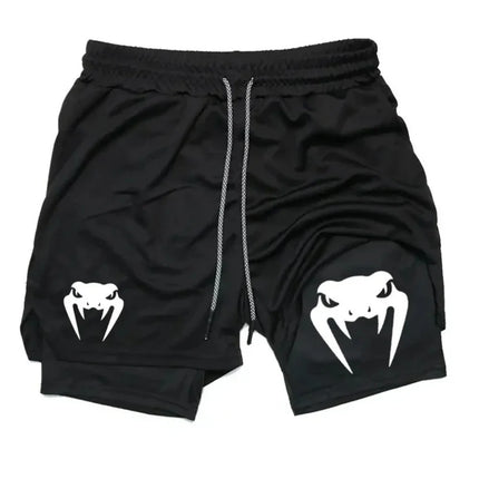 2026 Men's 2-in-1 Running Shorts, High-Quality Elastic Double-Layer Shorts, Breathable and Lightweight, Teen Training Shorts, Sp