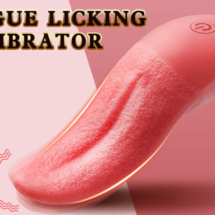 Clitoral Nipple Licking Vibrator Vaginal Anal Orgasm Stimulator with 10 Vibration Modes Adult Sex Toys for Couples Pleasure Game