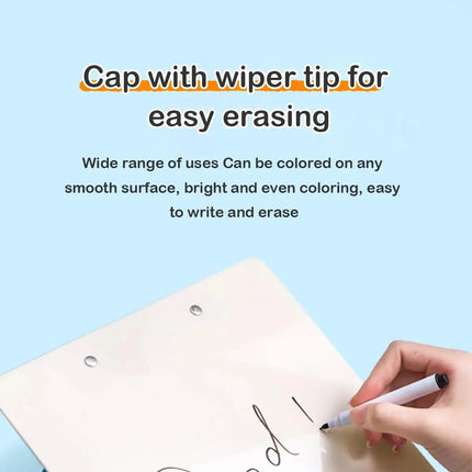 8Pcs Magnetic Erasable Whiteboard Pen Color Options Numbering White Board Marker Pen Stationery Office School Teaching Supplies