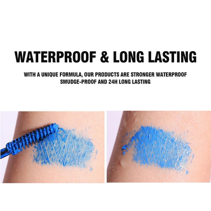 Multicolor Neon Mascara Fluorescence Waterproof Lasting Cosmetics Luminous Pigment Quick Dry Mascara Eyelash Shine in The Dark