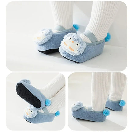 Cartoon Animal Baby Socks Soft Cotton Toddler Floor Socks Autumn Winter Warm Indoor Kids Socks First Walker