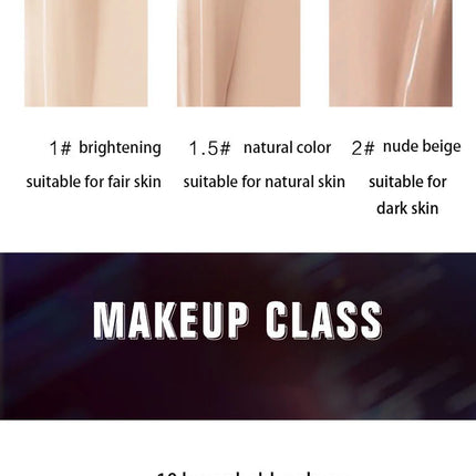 UNNY Club Liquid Concealer Cream Oil Control Light Tranparen Full Coverage SPF30 PA+++ Moisturizing Long-Lasting Cosmetics