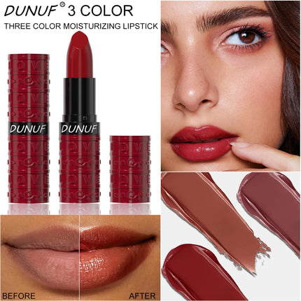 Velvet Sexy Lipstick Waterproof Long Wearing Non Transfer Sweat Proof Lip Gloss Moisturizing Hydration 3 Colors