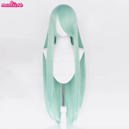 High Quality Anime 100Cm Long Staight Cosplay Wig Black White Red Pink Brown Gold Blue Blonde Purple Heat Resistant Hair Wigs