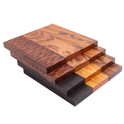 Bookmatched Natural Wood Knife Handle Scales Blanks Materials for Making 1 Pair