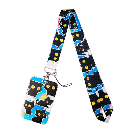 Cute Cartoon Cat Duck Neck Strap Lanyards For Keychain ID Credit Card Pass Animal Hang Rope Cell Phone Charm Accessories