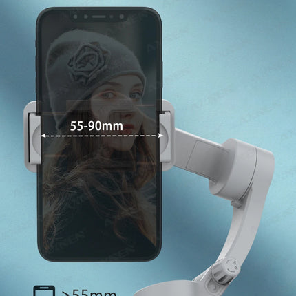 Handheld 3-Axis Gimbal Stabilizer for Smartphone, for iPhone Cellphone Record Video Vlog Phone Anti-Shake with Fill Light