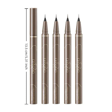 Liquid Eyeliner 0.01mm Super Slim Waterproof Silkworm Eyeliner Quick-drying Sweatproof Long Lasting No Smudging Eye Makeup