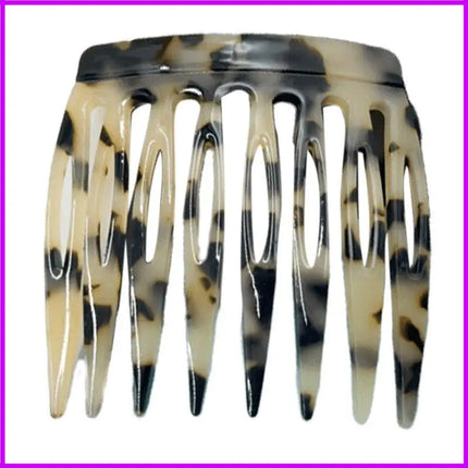 1PC French Hair Side Combs for Women Girls Acetate Hair Accesories Secure and Elegant Hold Hair Clip Hairpieces