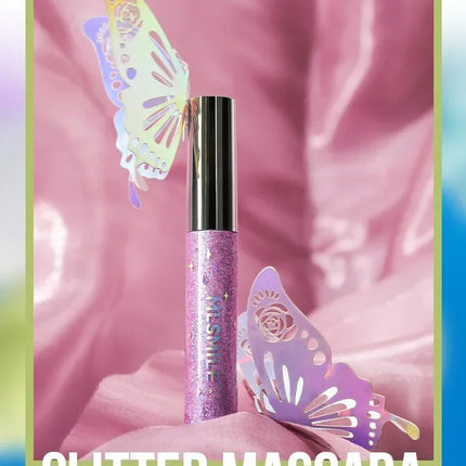 Colorful Glitter Mascara, Waterproof Long Lasting Thickening Lengthening Anti-Smudge Mascara, Tint Rich Color Sparkly Mascara