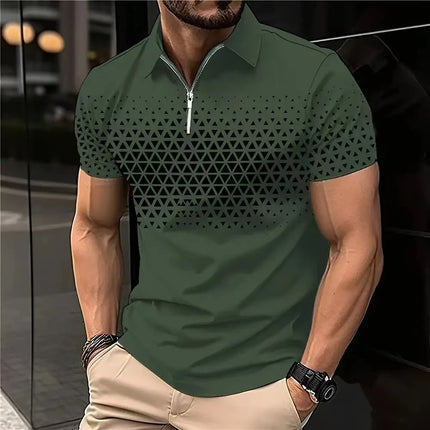 Large Size Men's Clothing Fashion Street Polos T-Shirts Summer Short Sleeve 3D Print Trend Male Simple POLO Tee Casual Tops