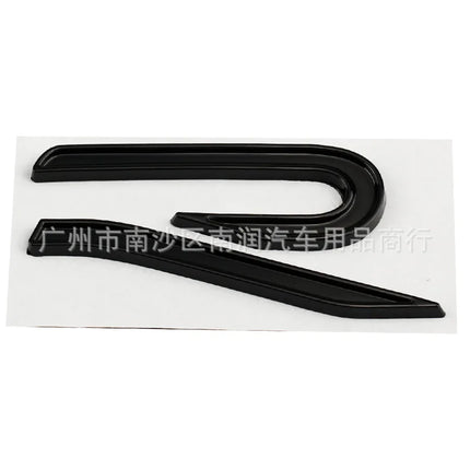 New R Emblem Car Metal Body Tail Trunk Sticker Car Grill Badge Emblem For Volkswagen VW GTI Rline Polo Golf MK8 Touareg Passat