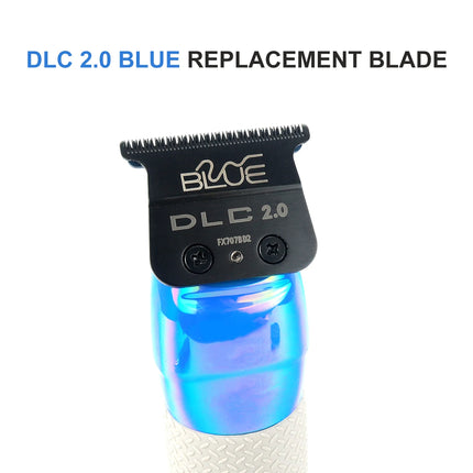 Compatible BabylissPRO 707Z JUCAI F7878 Professional Barber Trimmer Replacement Carbon Steel DLC Blade Blue Moving Blade