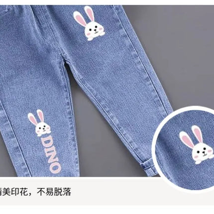 Girls' Pants Kids' Clothes Children's Jeans Cowboy Denim Pants Spring Autumn Fashion Clothing Streetwear Casual Harajuku