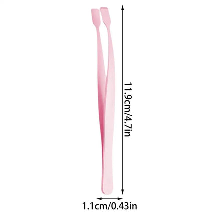 Precise Professional Makeup Tool Lash Applicator Tool Eyelash Cluster Non Slip  Applicator Tweezers for Travel Salon Separating