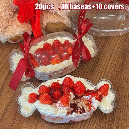 【Nice】20-piece Candy-shaped Cake Box - Perfect For Desserts, Cakes, Fruit Salads,Etc.,Suitable For Holiday Events,Birthdays, Etc
