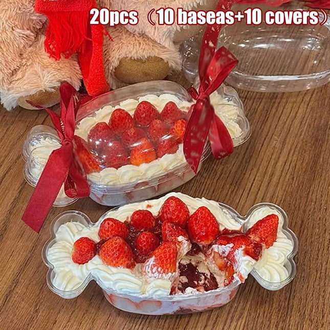 【Nice】20-piece Candy-shaped Cake Box - Perfect For Desserts, Cakes, Fruit Salads,Etc.,Suitable For Holiday Events,Birthdays, Etc