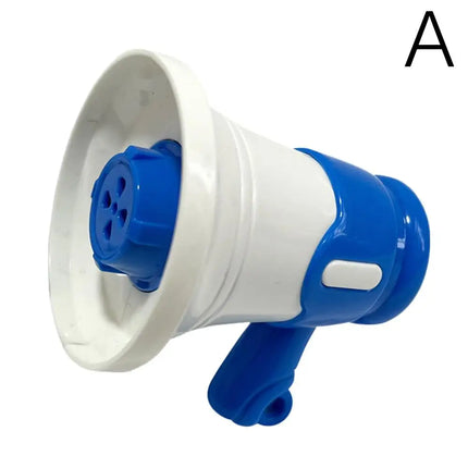 Mini Voice Changer Megaphone Toy Portable Recording Speaker with Sound Effects Fun Stress Relief Toy for Kids & Pranks, Red/Blue
