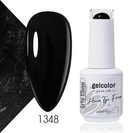 Arte Clavo Red Color Series Nail Polish UV Soak Off Varnish 15ml Manicure Nail Art Long-lasting Hema Tpo Free Gel Nail Polish