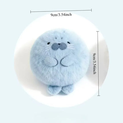 Cute 3D Night Light Sea Lion Seal Keychain Charm Pack Accessories Fish shaped Keychain Pendant Couple Friend Gift