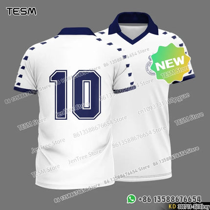 TESM Summer POLO Shirt Men Summer Sports V-neck T-shirt Street Trendy Short Sleeve 3D HD Print T-shirt