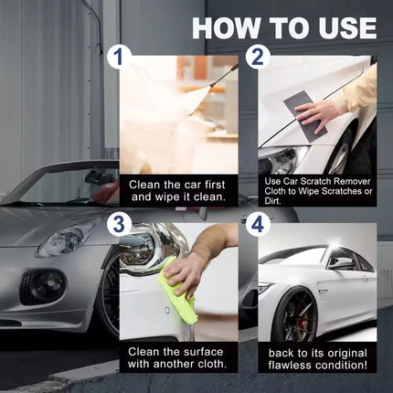 1/5/10-Piece Car Scratch Nano Polishing Cloth Paint Repair Anti-Scratch Polishing Wipes Cleaning Tool Auto Accessories