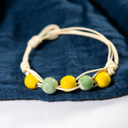 Love stone women's ceramic bracelet Female hand-woven couple small wholesale jewelry #5347