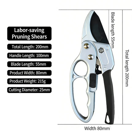 Professional Alloy Steel Pruning Shears for Garden Flower Tree Thick Branch Cutting
