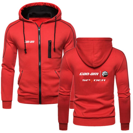 Can Am Team Motorcycles Print Hoodies Jacket Zipper Cotton Fashion Coats Harajuku Clothing Sweatshirt Decal Fleece Tops