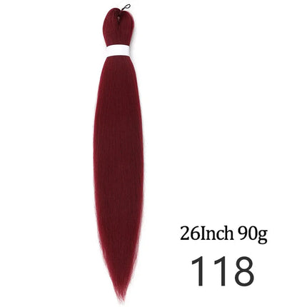 Pre-stretched long braided hair 26-inch crochet braided hair synthetic African Ombre giant Xpression braided hair
