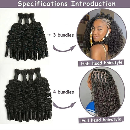 Burmese Curly Human Hair Bulk Bohomian Braids Bundles Human Hair Bulks For Bohe Knotless Braiding Virgin Crochet Hair Extensions