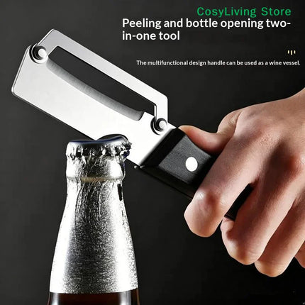 [CL]1PC Stainless Steel Kitchen Multi-Purpose Tool Flat Edge Peeler Potato Peeler Slicer Knife Watermelon/Melon Grater[CL]