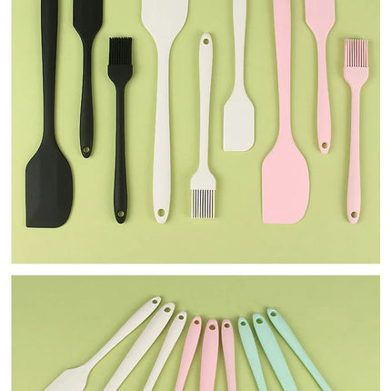 3 piece kitchen baking set all in one silicone spatula oil brush baking butter spatula single cake scraper baking tool