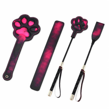SP Tools Leather Temperature Color Changing 3D Cat Paw Spanking Adult Couple Play Toys Punishment Training Whip Spank Beat Toys