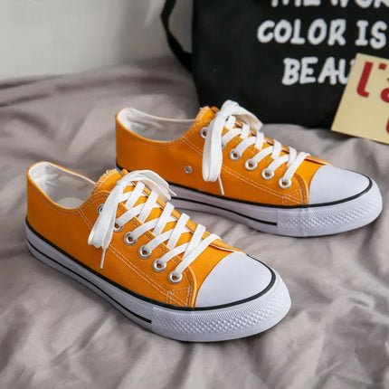 Unisex Casual Canvas Flat Shoes Spring Summer Breathable Rubber Sole Comfortable Slip-On Adults Flat Heel Fashionable Trendy