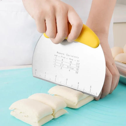 Flour Cutter Stainless steel Bake Scraper Cream Cake Dough Knife Scraper Household Kitchen Baking Tool Large Cutting Knife