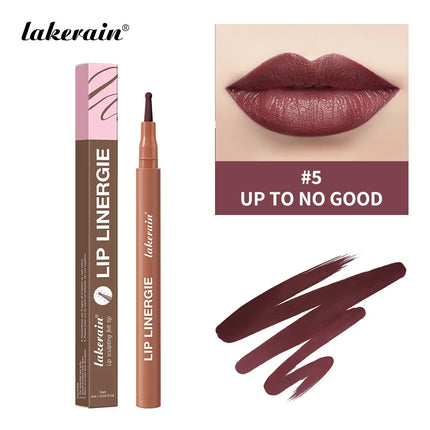 Lakerain Lip Liner Pencil Ballpoint Felt Tip Transfer-proof Lip Liner Stain Smudge-proof Waterproof Lip Liners Natural Makeup