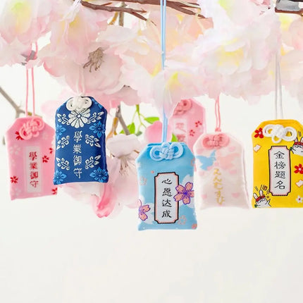 1pc Charms Wealth Bag Omamori Pray Health Safety Lucky Pendant Imperial Amulet Guard Keychain Couple Gift Fortune Beauty