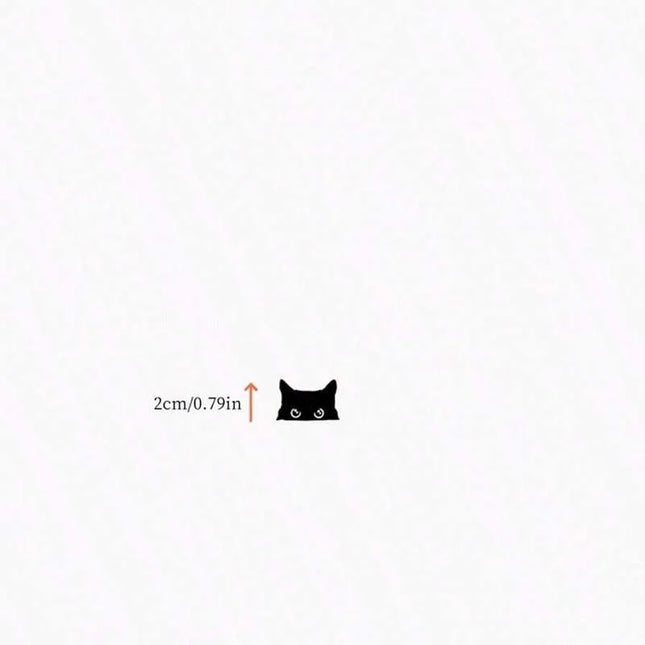 Cat peeping sticker, car sticker, black cat peeping sticker, blank button, vinyl sticker, car sticker, vinyl sticker, pop-up sti