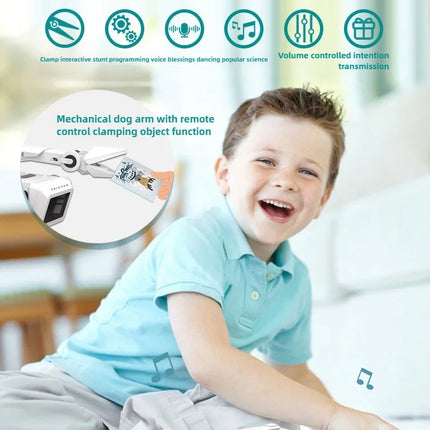 Teeggi Electric RC Intelligent Robot Dog Multifunction RC Mechanical Dog with turret Educational Toy Bionic Smart Robot Toy Gift