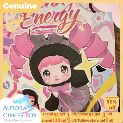 New Genuine Nommi Pink Energy Series Vinyl Doll Pendant Mystery Surprise Cute Blind Box Action Figure Doll Bjd Birthday Kid Gift