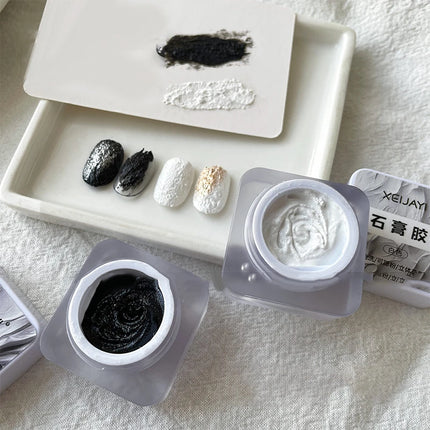1Jar 3D Sand Texture Nail Drawing Carving Gel - Plaster Effect Relief No Wipe Gel Polish For UV LED Nail Lacquer Decor