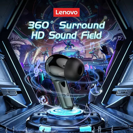 Lenovo GM2 Pro Earphone Bluetooth 5.3 Headphones with Mic 9D Stereo Pro 6 Lenovo Earbuds Dual Modes Music Game Wireless Headset