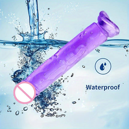 1PCS Unisex Soft Silicone Anal Plug with Strong Suction Cup Hands-Free G Spot Simulation Silicone Dildo for Adult Entertainment